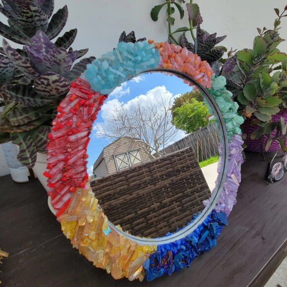 Crystals Mirror chakras NEW - Picture 1 of 5